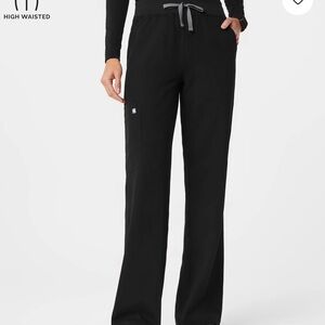 Figs Black Wide Leg Women's Pants tall/ small